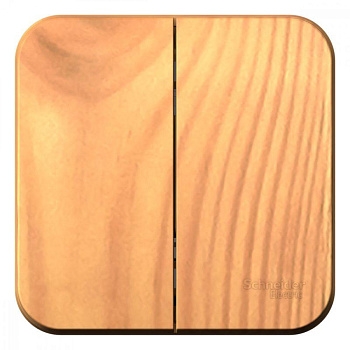 Выключатель 2-кл. ОП Blanca 10А IP20 (сх.5) 250В с изолир. пластиной ясень SE BLNVA105015