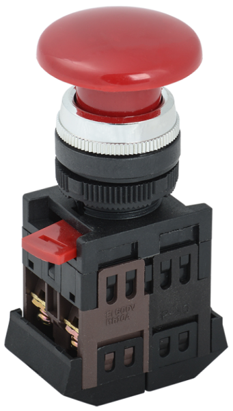 Кнопка AEA-22 "Грибок" красн. 1з+1р ИЭК BBG30-AEA-K04