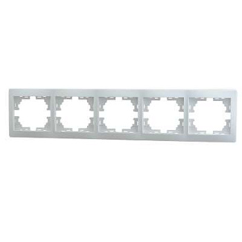 701-0200-150 Рамка 5-м Mira гориз.бел.Lezard
