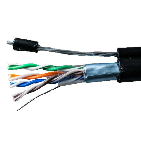 Кабель FTP 4х2х24AWG кат.5е медь с тросом Standart 305м (м)