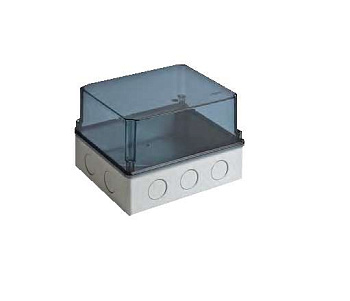 Коробка распр.О/П 240х195х165 IP55 без г/в с прозр. крышкой Рувинил 67067П