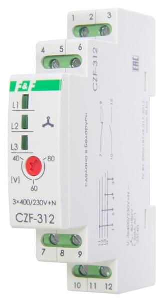 Реле контроля фаз CZF-312