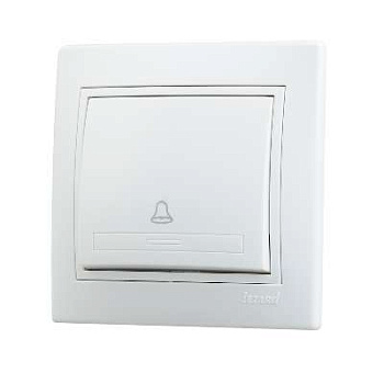 701-0202-103 Выключатель 1-кл. Mira кнопочный бел. Lezard