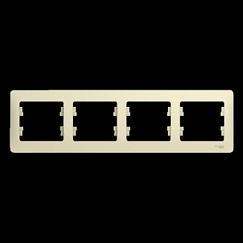 Рамка 4-м Glossa горизонт. беж. SЕ GSL000204