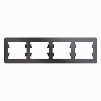 Рамка 4-м Glossa горизонт. графит SЕ GSL001304