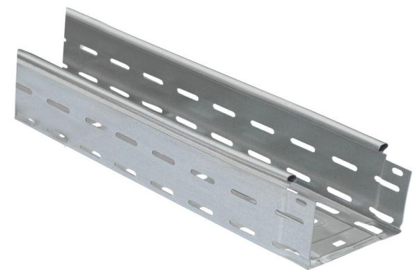 Лоток листовой перфорированный 100х80 L3000 сталь 0.7мм ИЭК CLP10-080-100-3