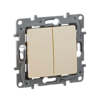 Механизм выключателя 2-кл. Etika винт.сл.кость Leg. 672302