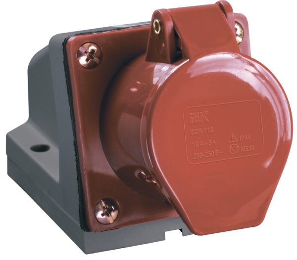 Розетка ОП 32А 380В 3P+PE+N ССИ-125 IP44 ИЭК PSR12-032-5