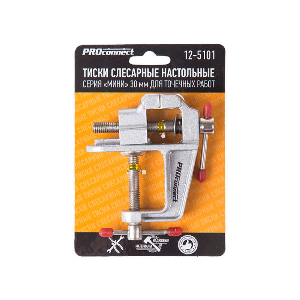 Тиски слесарные настольные для точечных работ 30мм PROCONNECT 12-5101