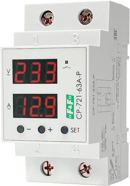 Реле контроля напряжения CP-721-63A-P