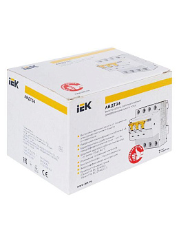 Выключатель автоматический дифференциального тока 4п (3P+N) C 25А 100мА тип A 6кА АВДТ-34 IEK MAD22-6-025-C-100