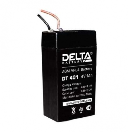 Аккумулятор для фонарей ТРОФИ 4В 1.0А.ч Delta DT 401