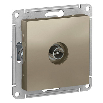 озетка телевизионная TV антенна AtlasDesign коннектор механизм шампань SE ATN000593