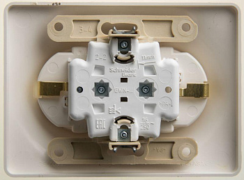 Розетка 2-м СП Glossa 16А IP20 с заземл. защ. шторки в сборе перламутр SE GSL000626