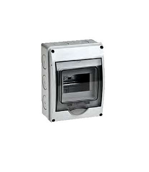 Бокс ОП Тусо 5мод.IP65сер./дым.двер. Рувинил 69005