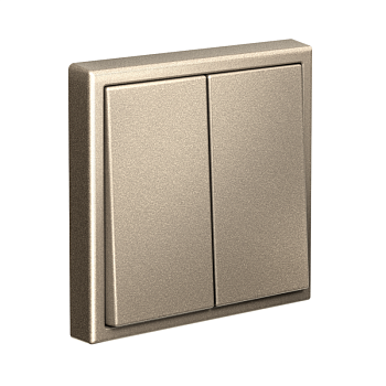 Выключатель 2-кл. ArtGallery (сх. 5) 10AX механизм шампань SE GAL000551