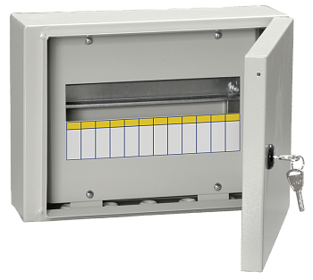 Корпус металлический ЩРн-12з-0 У2 IP54 ИЭК MKM11-N-12-54-Z