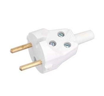 Вилка В6-215 без заземл. 6А Без НДС п.п.1,16 п.1ст.118 НК