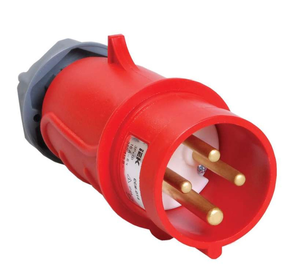 Вилка эл. каб. 16А 3P+PE 380В IP44 MAGNUM ССИ-014 ИЭК PSN02-016-4