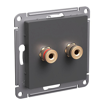 Аудиорозетка 2-м AtlasDesign базальт SE ATN001487