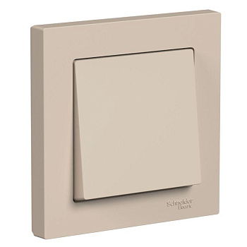 Выключатель 1-кл. СП AtlasDesign 10А IP20 (сх. 1) 10AX в сборе песочный SE ATN001212