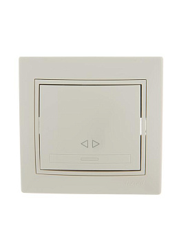 701-0303-107 Выключатель 1-кл. Mira промежуточный крем. Lezard