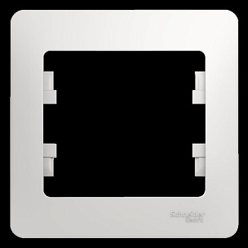 Рамка 1-м Glossa бел. SE GSL000101