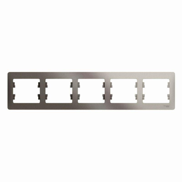 Рамка 5-м Glossa горизонт. платина SЕ GSL001205