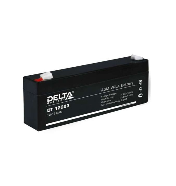 Аккумулятор 12В 2.2А.ч Delta DT 12022