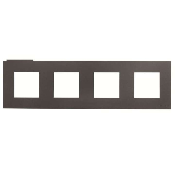 Рамка 4-м 8мод.Zenit антрацит ABB 2CLA227400N1801