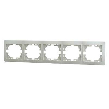 701-0300-150 Рамка 5-м Mira гориз.крем.Lezard