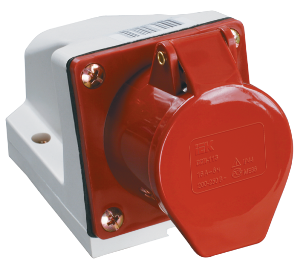 Розетка ОП 16А 380В 3P+PE+N ССИ-115 IP44 ИЭК PSR12-016-5