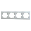 701-0200-149 Рамка 4-м Mira гориз.бел.Lezard