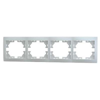 701-0200-149 Рамка 4-м Mira гориз.бел.Lezard