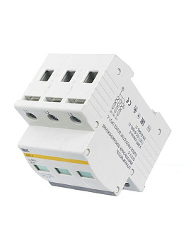 Ограничитель перенапряжения ОПС1-C 3P In=20кА Un=400В Im=40кА IEK MOP20-3-C