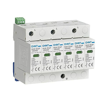 Ограничитель импульсных перенапряжений NU6-IIG 3P In=40kA Uc=460B Im=100kA CHINT 368974