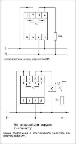 Реле напряжения для однофазной сети CP-721