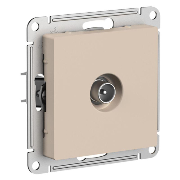 Розетка телевизионная TV антенна AtlasDesign коннектор механизм песочн. SE ATN001293