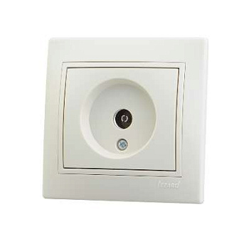 701-0303-130 Розетка TV оконечная Mira крем.Lezard