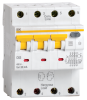 Выключатель автоматический дифференциального тока 4п (3P+N) C 10А 30мА тип A 6кА АВДТ-34 IEK MAD22-6-010-C-30
