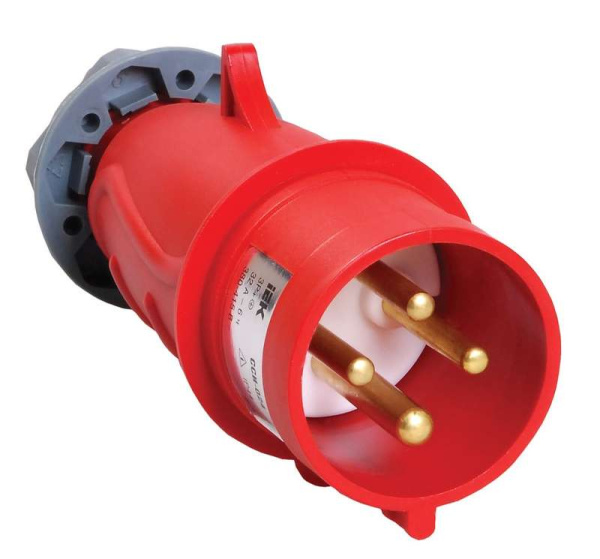 Вилка эл. каб. 32А 3P+PE 380В IP44 MAGNUM ССИ-024 ИЭК PSN02-032-4