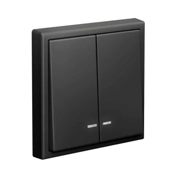 Выключатель 2-кл. ArtGallery (сх. 5а) 10AX с подсветкой механизм базальт SE GAL001453