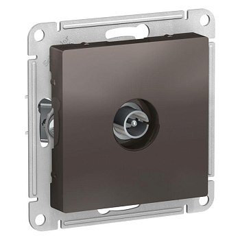 Розетка телевизионная TV антенна AtlasDesign коннектор механизм мокко SE ATN000693