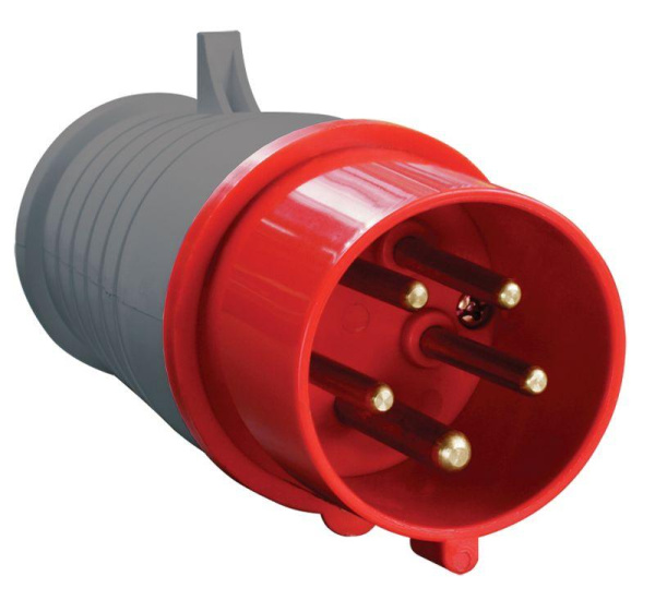 Вилка эл. каб. 16А 3P+PE+N 380В IP44 ССИ-015 ИЭК PSR02-016-5