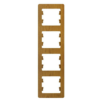 Рамка 4-м Glossa вертик. дуб SE GSL000508