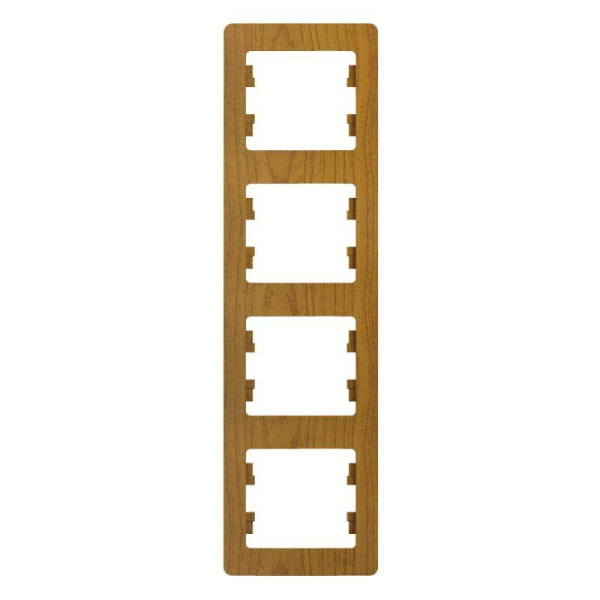 Рамка 4-м Glossa вертик. дуб SE GSL000508