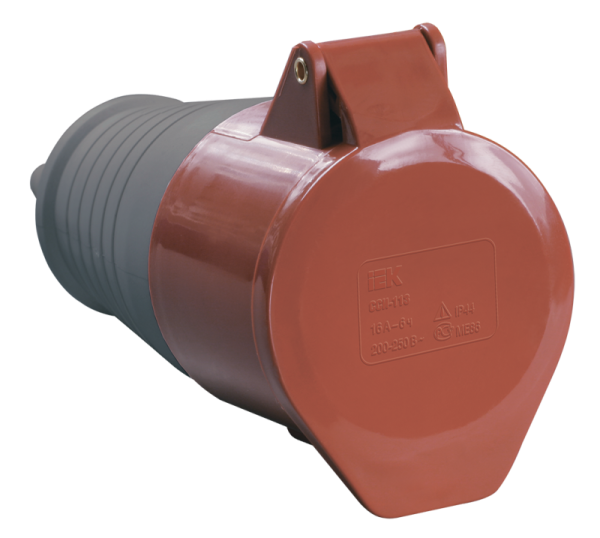 Розетка кабельная 16А 380В 3P+PE+N ССИ-215 IP44 ИЭК PSR22-016-5