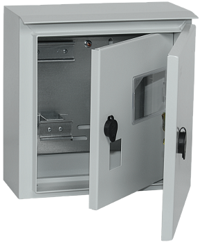 Корпус щита учета под 1-ф счет. ЩУ-1/1-1 У1 IP54 ИЭК MKM51-N-04-54