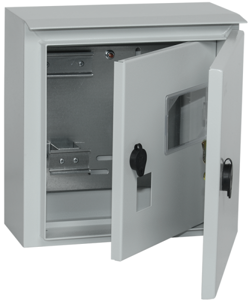 Корпус щита учета под 1-ф счет. ЩУ-1/1-1 У1 IP54 ИЭК MKM51-N-04-54