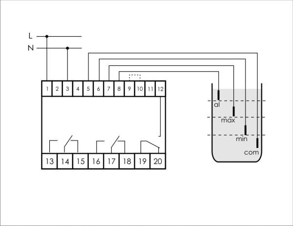 Реле уровня жидкости PZ-830